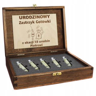 Peňažná injekcia darček k narodeninám 18 30 40 50 vtipný vtipný P 2